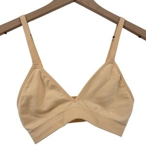 Bombas Seamless Triangle Bralette Bra Wheat Women S/M Wireless Convertible